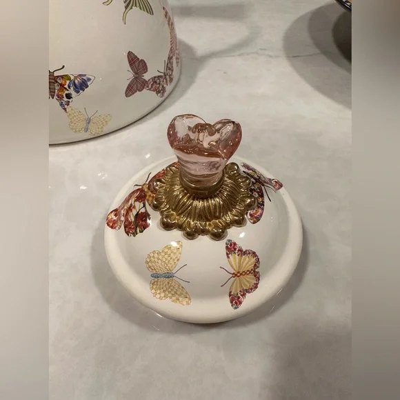 MacKenzie-Childs Butterfly Garden 3 quart Tea Kettle (Never used!) - Picture 10 of 16